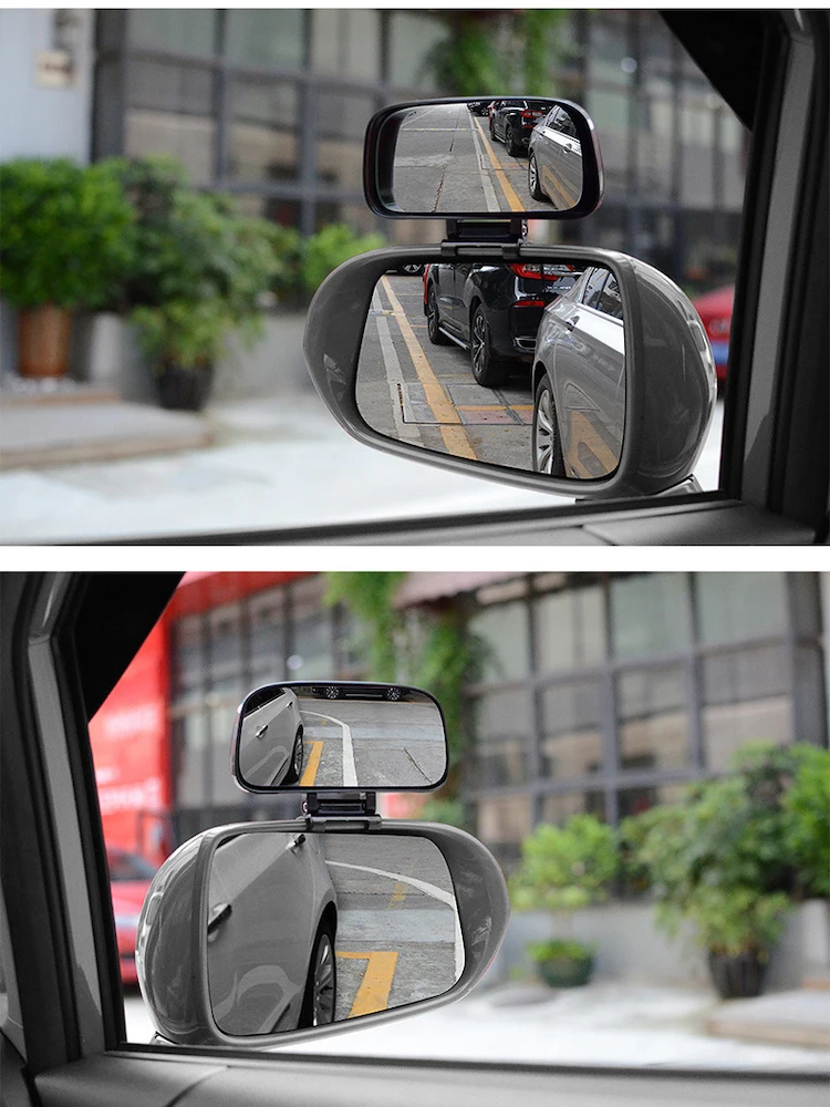 Car Mirror HD Glass Blind Adjustable Wide Spot Mirror Angle Angle Parking Rear View Mirror Auxiliary Rear View Mirror