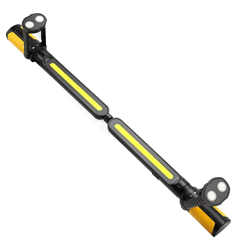 

ABKY-магнитный рабочий фонарь для механика, светодиод 2400LM, перезаряжаемый 4400 мАч, в комплект входят крючки, дизайн под чехлом