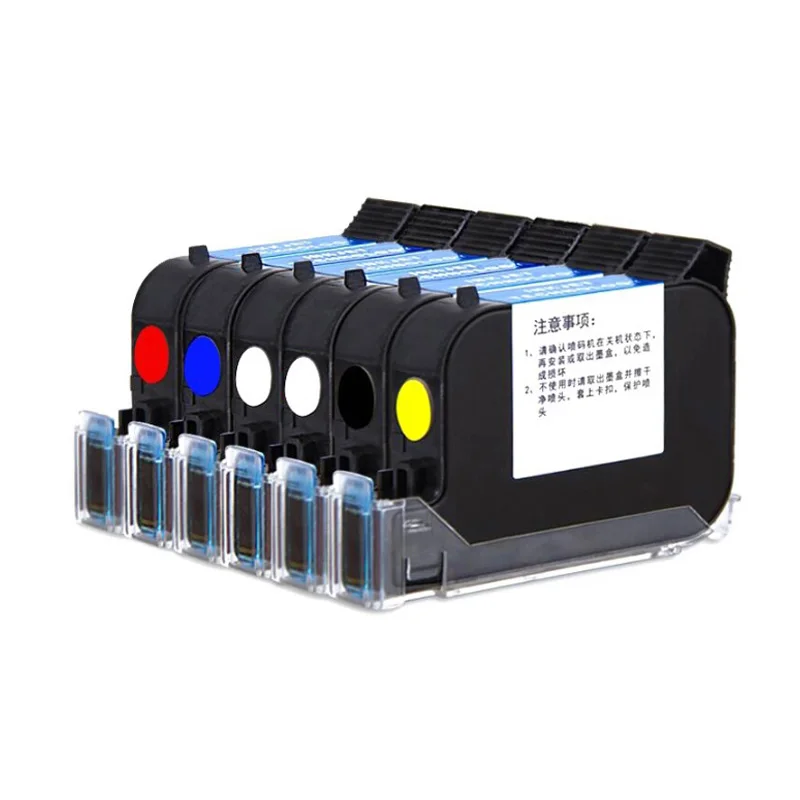 1PC 2588 Refillable Ink Cartridge 12.7mm TIJ/Handheld Inkjet Printer Ink Solvent Fast Drying Unencrypted Ink Black Red BlueIQ800