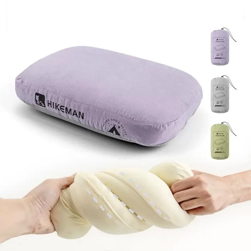 

Outdoor Camping Pillow Memory Foam Travel Cervical Pillow Portable Lunch Break Pillow Slow Rebound Memory Pillow
