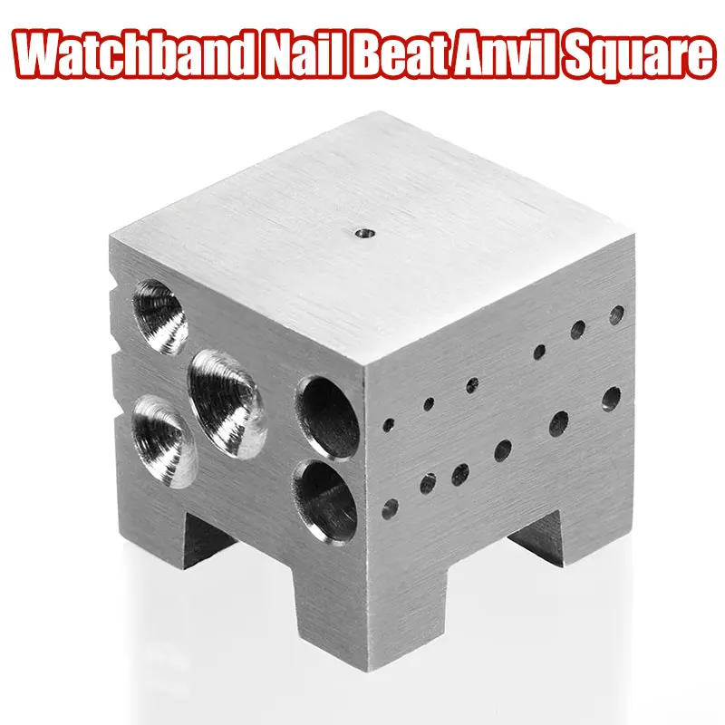 30 loch Armband Nagel Schlagen Amboss Platz Uhr Schmuck Reparatur Werkzeug Metall Nieten Bohren Stake Basis Für Watchamker Reparatur Werkzeug ﻿