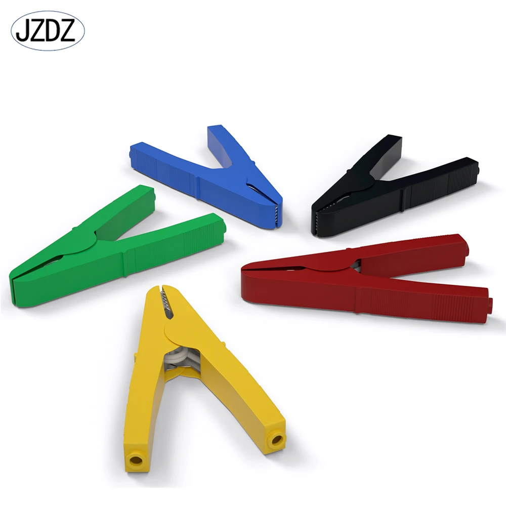 JZDZ Heavy Duty Alligator Clips Pure Copper 120A 125mm Electrical Connection battery terminals Weld Power Wire Test J.60053