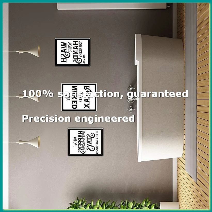 

Набор из 9 декоративных постеров для ванной комнаты, забавные винтажные таблички и плакаты для декора стен туалета и ванной - A07G