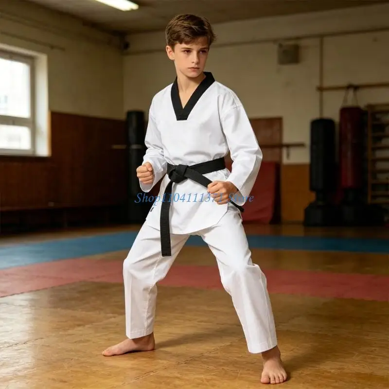 P9FC Moisture Wicking High Performances Taekwondo Clothing Practice Suit For Intense Training 120-200Cm