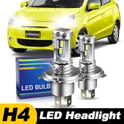 1pc/2Pcs For Mitsubishi Mirage 2014 2015 2016-2019 Car Headlamp White 12000lm H4 9003 LED Headlight Hi/Low Beam Bulbs Canbus