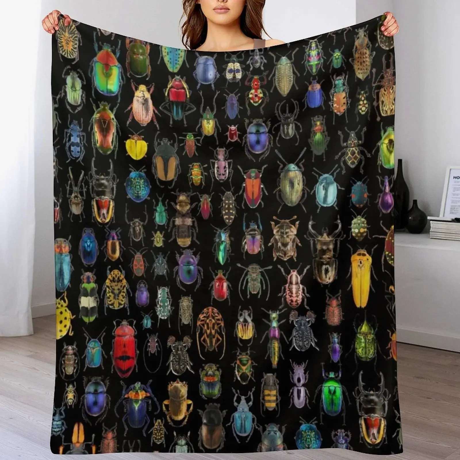 

Beetles (Not the Rock Band) Throw Blanket christmas decoration Luxury St Kid'S Retros Blankets