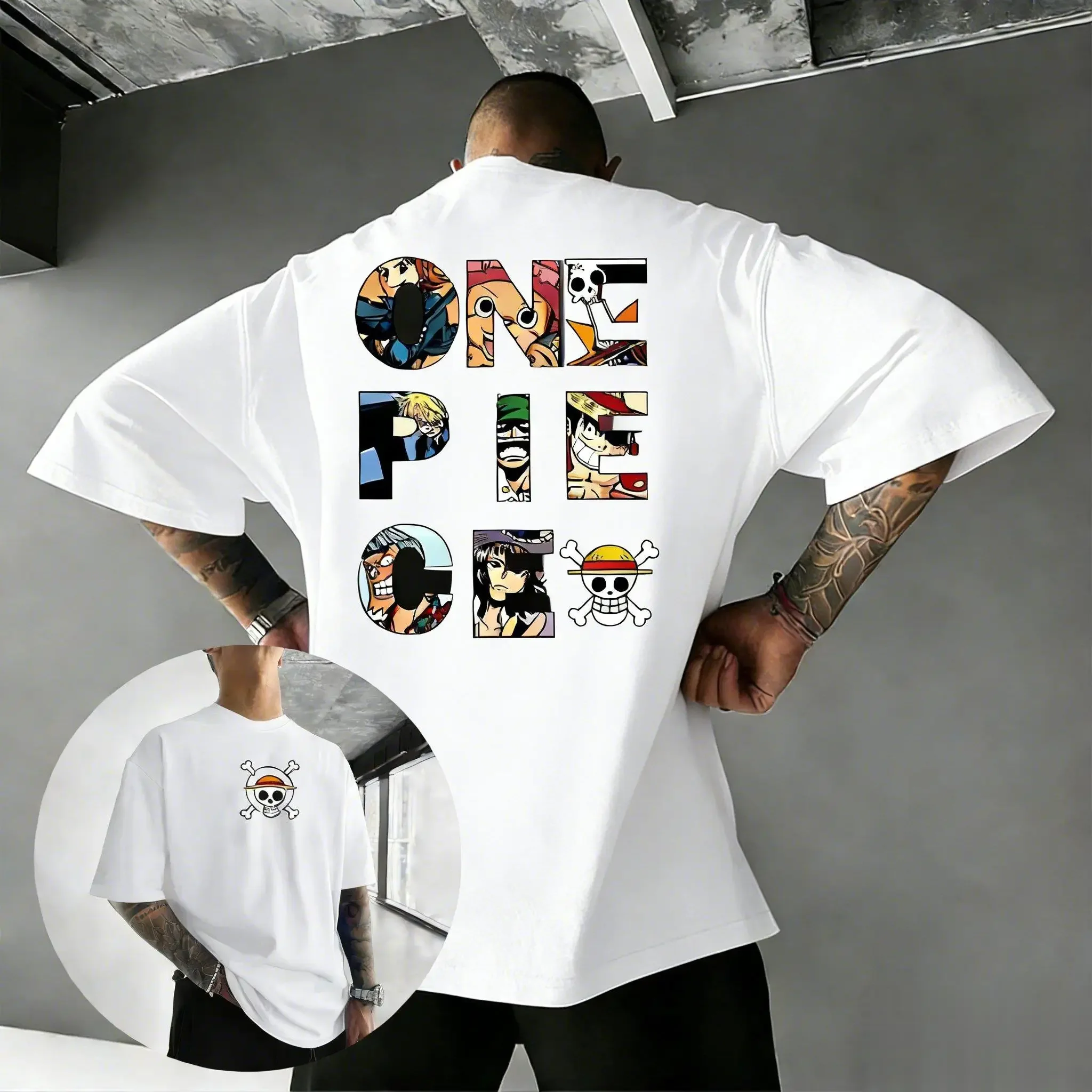 

2026 New One Piece Graphic T Shirt Men Women Short Sleeve Tee Summer New Casual Tops Streetwear Y2k Clothes Oversized Vintage
