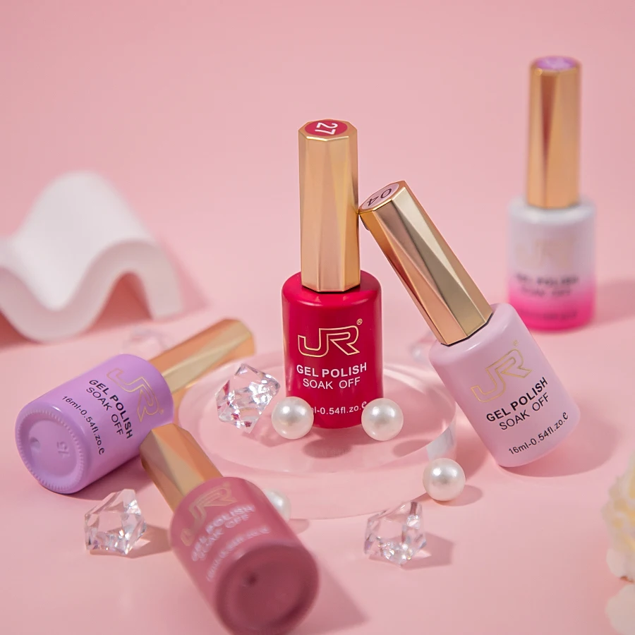 JR 6 قطعة 16 مللي مجموعة طلاء الأظافر هلامية بما في ذلك الأحمر الوردي عارية هلام البولندية عدة UV LED نقع قبالة البولندية المنزل لتقوم بها بنفسك الهدايا #2