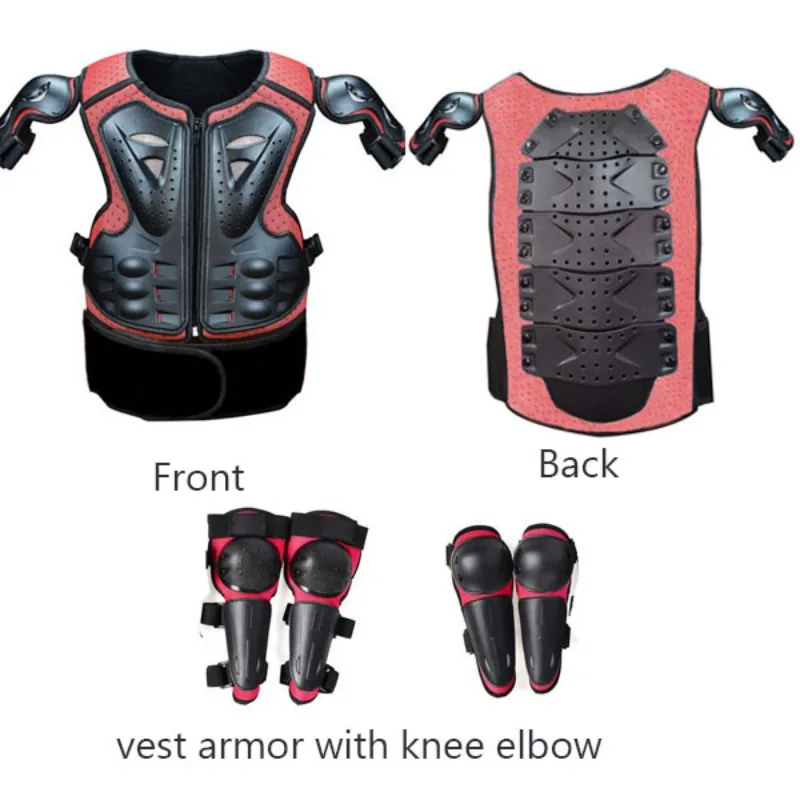 For Height 1.2-1.5M Boys Girls Youth Child Kids Body Protection Motocross Armor Vest suits skiing skating Motorcycle care armor