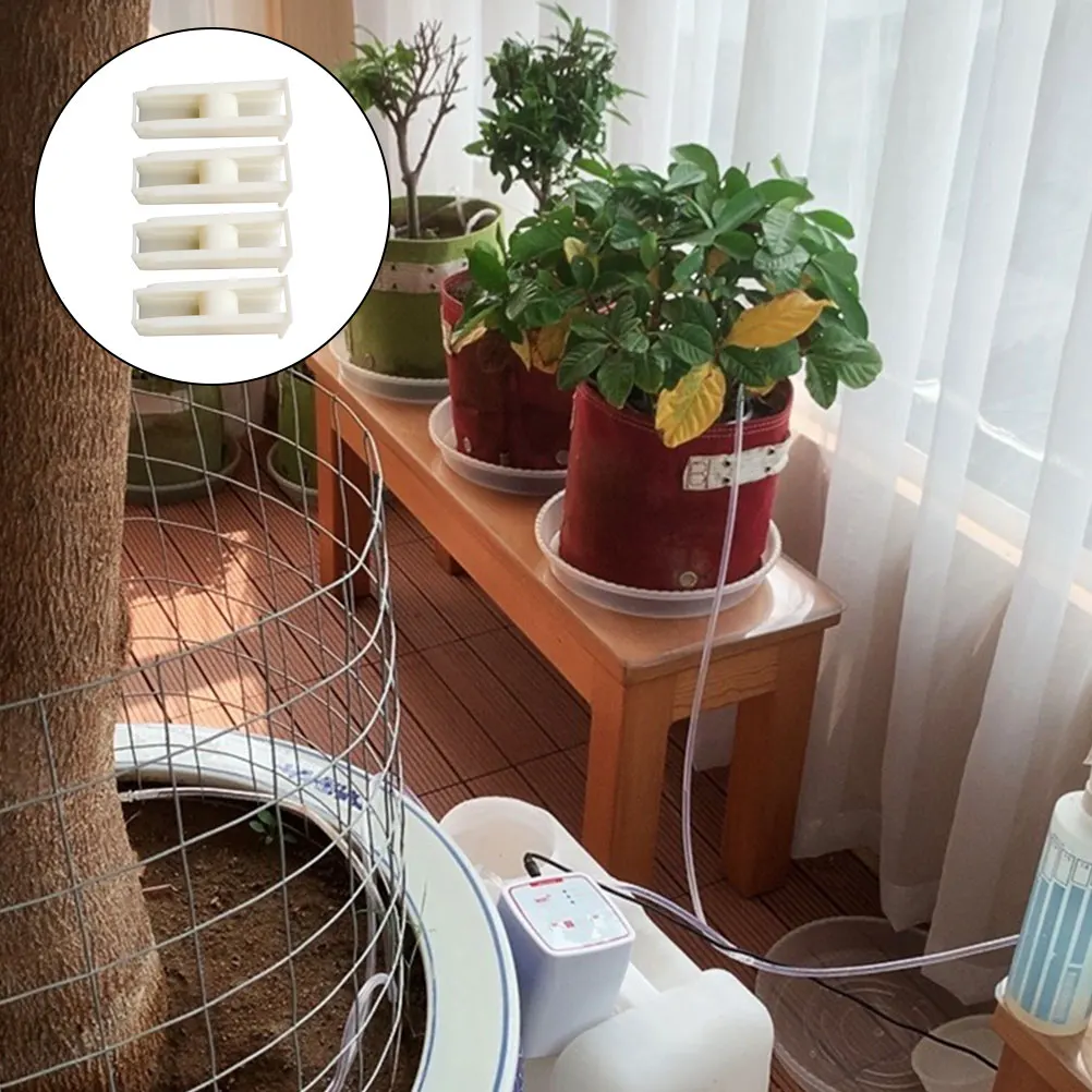 

4pcs Plant Watering Tube Limiter Plastic Flow Adjuster For Garden Hose Regulator Multi-Function Watering System Supply Daily Use