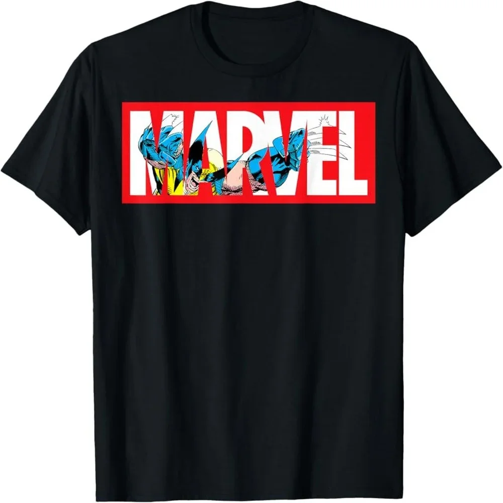 Marvel Superhero Graphic Tee Black Cotton Short Sleeve T-Shirt Comic Art Fans Casual Wear Available Multiple Colors Sizes