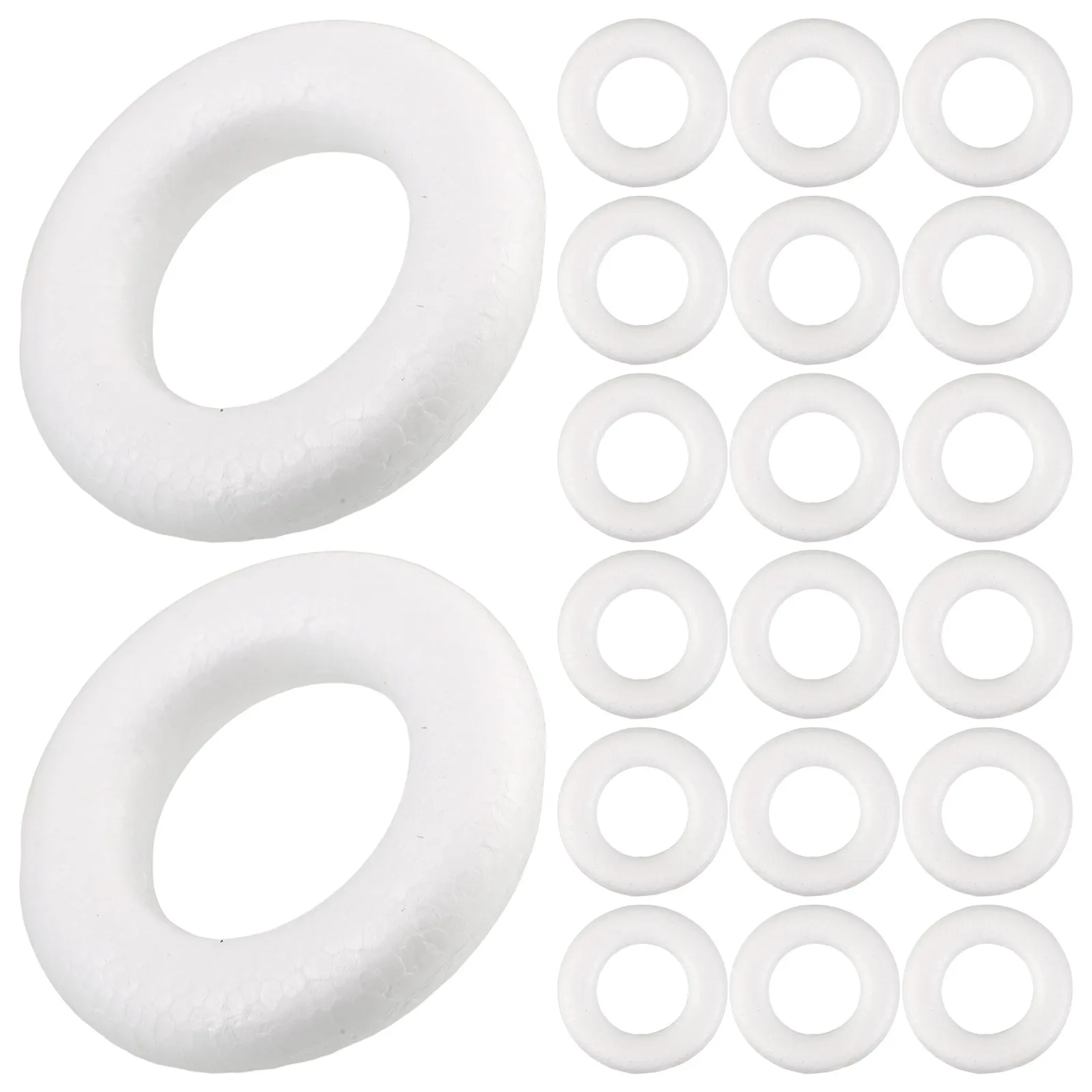 50Pcs 8Cm Elegant Foam Wreath Ring for Wedding Decorations DIY Floral Arrangements Themed Parties Christmas Craft Wreath Form view 6