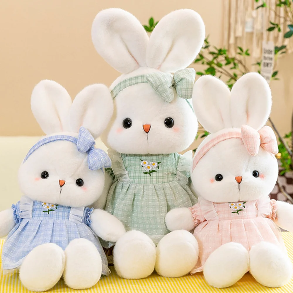 Bambola di peluche con bambola di coniglio, bambola di peluche per regalo per bambini