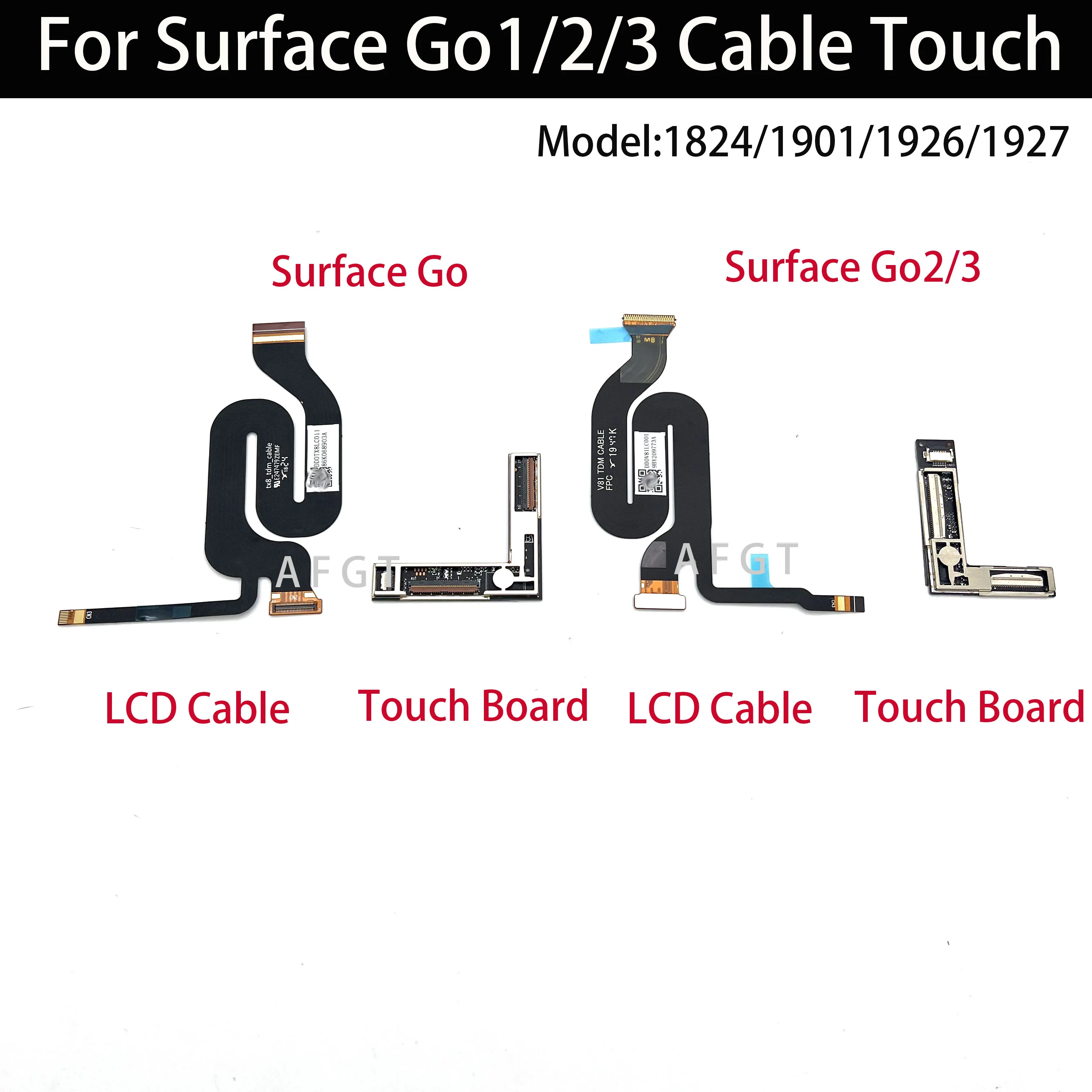 For Microsoft Surface GO GO2 GO3 1824 LCD Touch Screen Display Cable Driver Board  1901 1926 1927 Touch Board Connector Tested