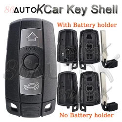 Remote Key Fob Shell Case Replacement for Smart Key Shell Blade Fob Remote Case for BMW 1 3 5 6 X Series E90 E91 E92 E60