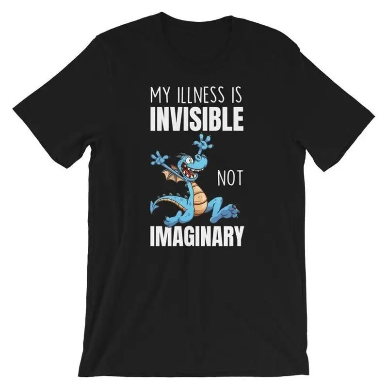 Mi enfermedad es invisible, no imaginaria camiseta Diversamente humana
