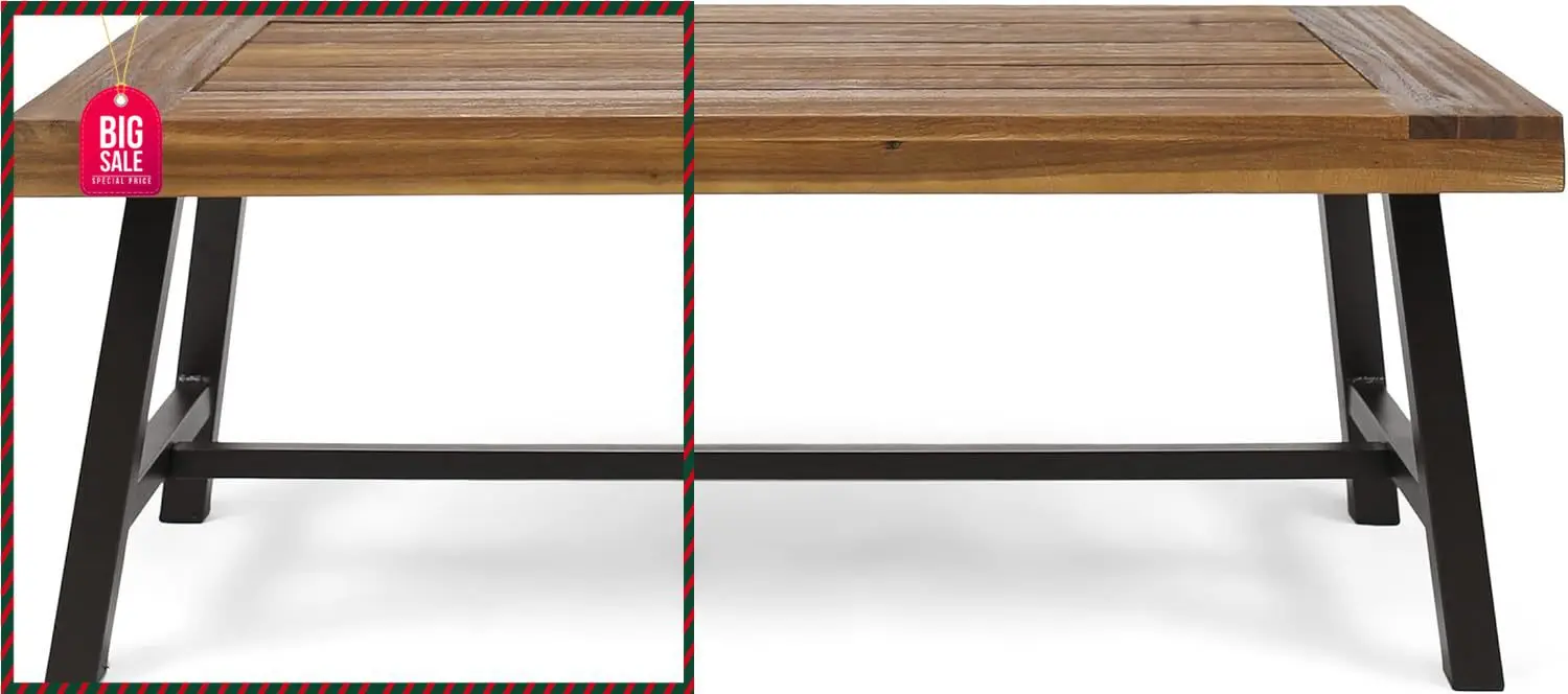 

Бестселлер: Кофейный столик Carlisle Outdoor из акации, с пескоструйной обработкой/под старину, металлический