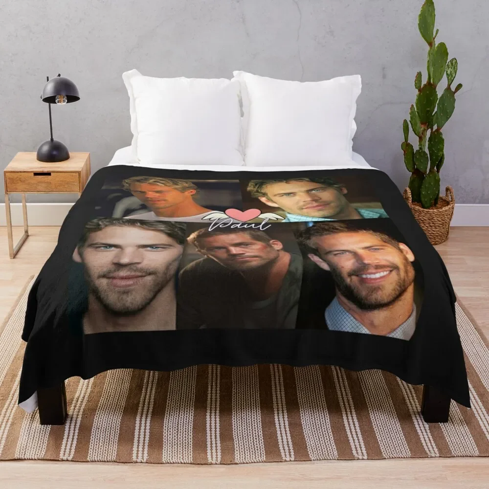 

Paul Walker Throw Blanket Warm Plush Fuzzy Blanket for Living Room