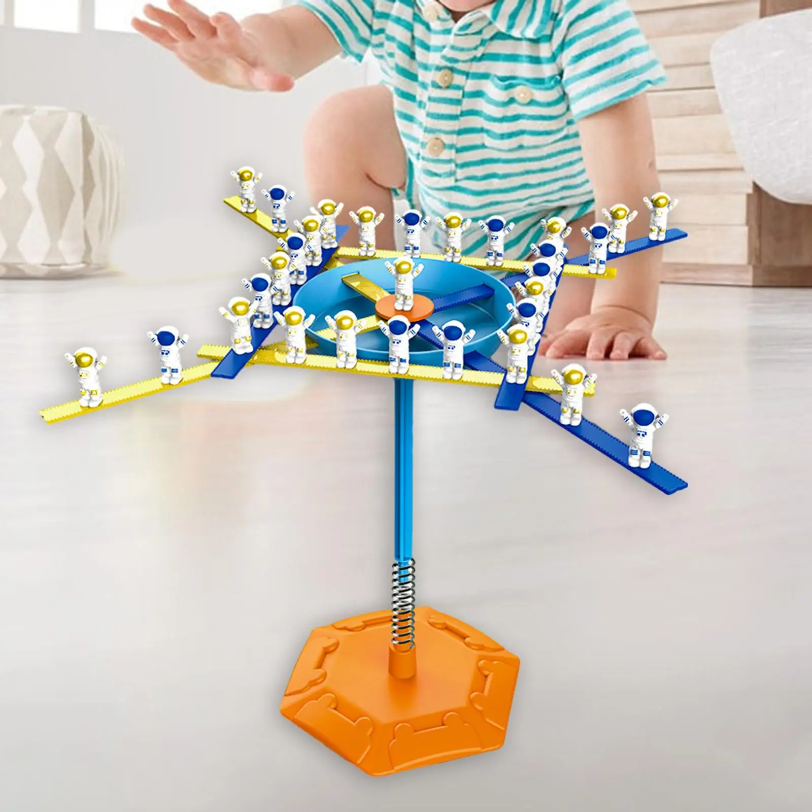 Juguete sensorial de equilibrio apilable de astronauta, bloques de construcción de equipo, juego familiar, regalos de cumpleaños, edad preescolar, niños de 4, 5 y 6 años