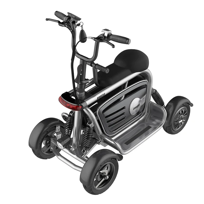 Factory Price Big Basket Mobility Scooter Pet Carrier Four Wheeler Elderly 4 Wheel Scooter Electric