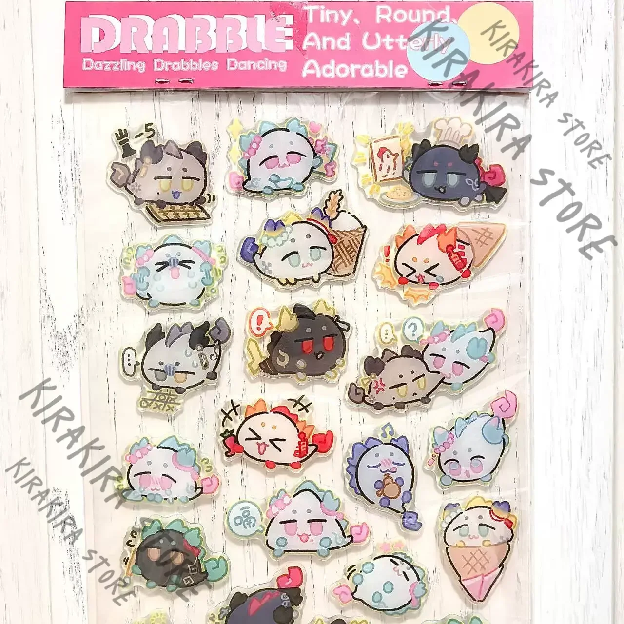 

Arknights Cosplay Anime Little Epoxy Sticker Cartoon Collection Adorable Kawaii Peripheral Mascot Ornaments Gift