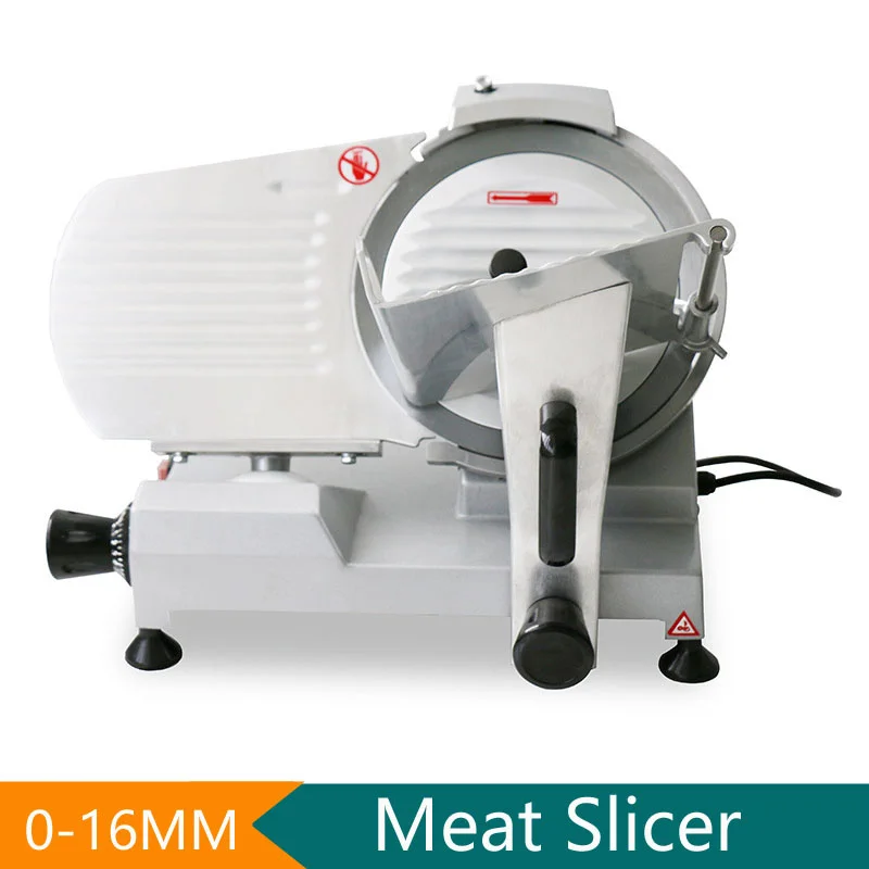 10 Inch Meat Slicer Machine Commercial Home Blade Electric Food Slicer Cutter Grinder Cutting Machine for Beef Turkey Chipper