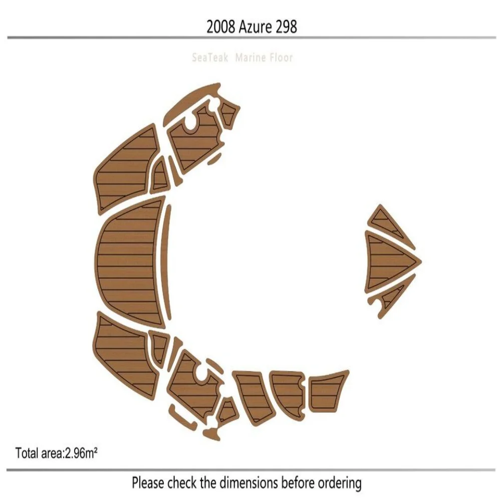 

2008 Azure 298 Swim Platform 1/4" 6mm EVA Foam FAUX teak marine floor SeaDek MarineMat Gatorstep Style Self Adhesive