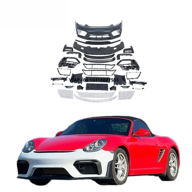 

[1979LL] Car Bodykit 2009 2010 2011 2012 987 Front Bumper Upgrade to GT4RS Body Kit for Boxster Cayman