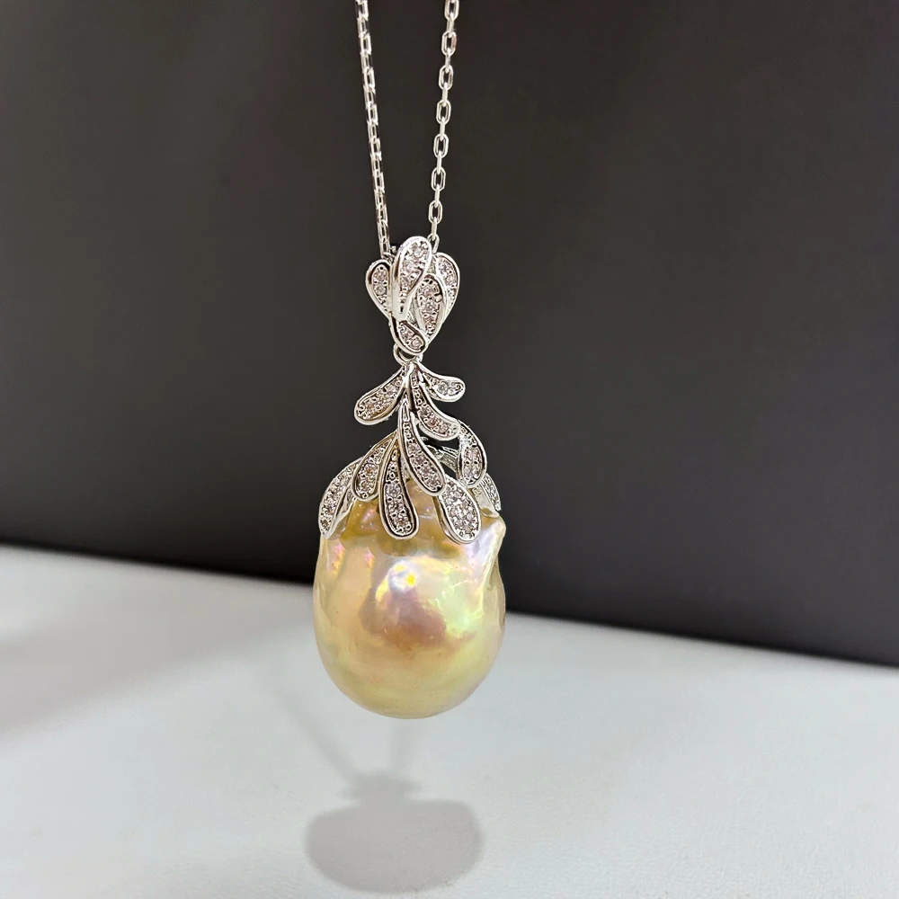 

2 шт. DIY жемчужные аксессуары 925 серебряный кулон пустой держатель, модное золотое серебряное ожерелье кулон, с специальной формой 12-15 мм