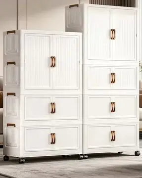 

Chinese household movable children's wardrobe clothes sorting snacks toys plastic storage cabinets