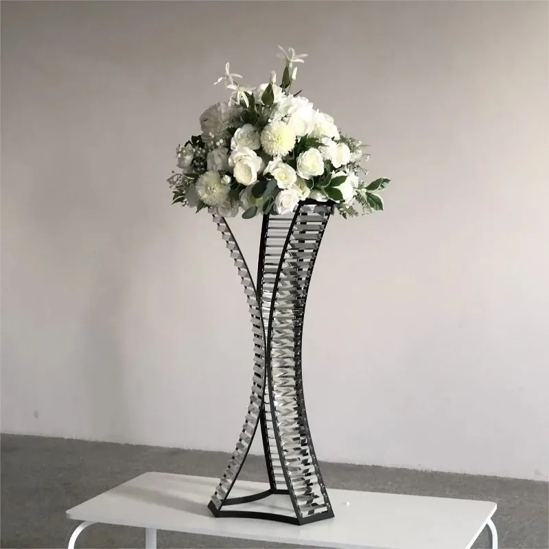 

5PCS Acrylic Wedding Centerpiece Crystal Table Centerpieces 80 CM Pillar Road Leads Party Vase Diy Decoration