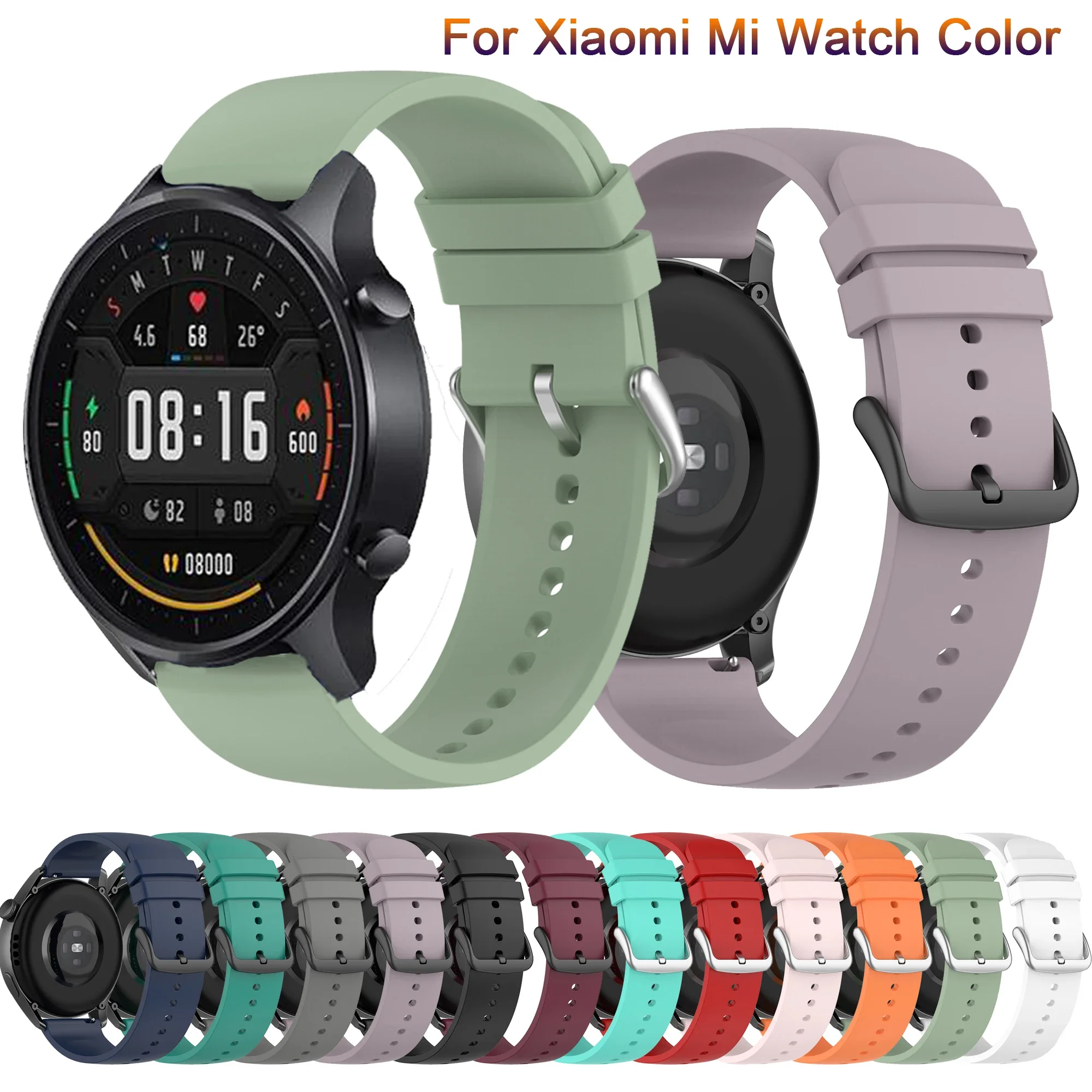 Sport Silikon austauschbares Armband für Xiaomi Mi Uhr Farbe Sport Edition Band für Mi Uhr Farbe Armband Armbänder Correa