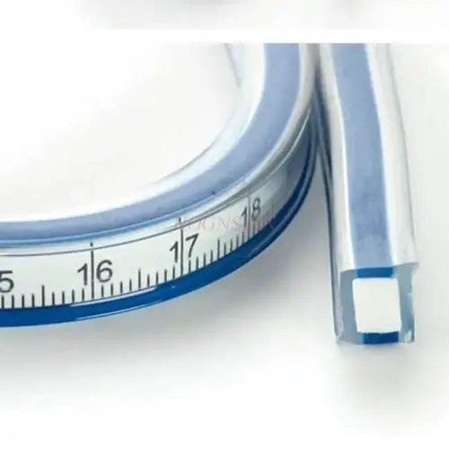 1 stks Naaien Opvouwbare Gebogen Liniaal