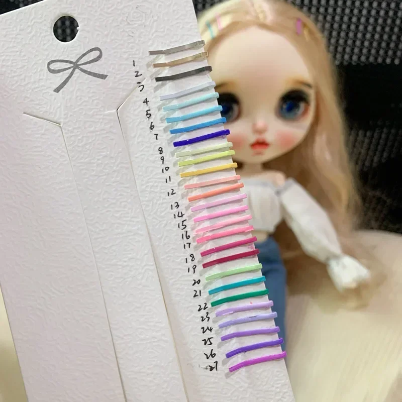 20 Stück/Set 1,5 cm Mini süße Bonbon farben Haarnadel puppe Haarschmuck für bjd und blyth Puppen zubehör