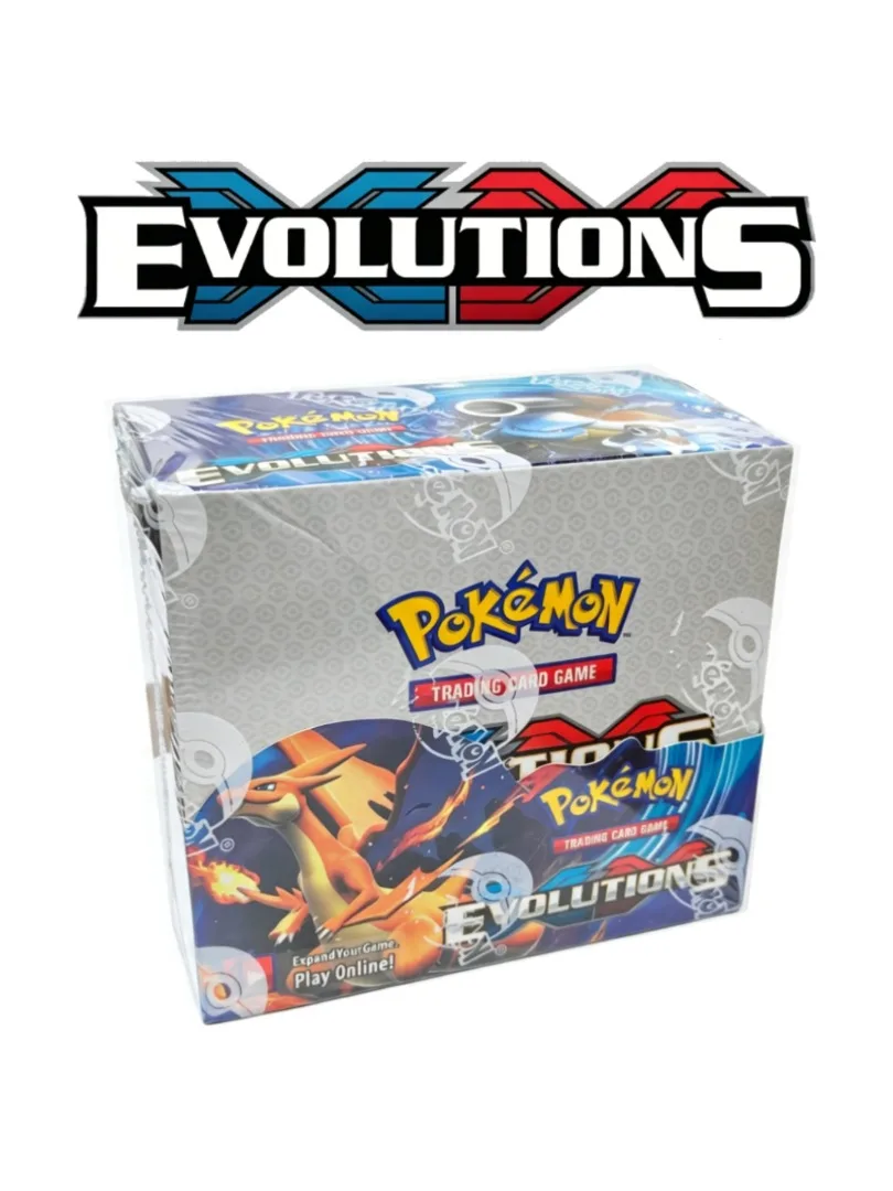 Pokémon TCG Evolutions Booster Box 36 Packs Englisch Versiegelt Spiel Englischer Booster Kampf Sammelkarten Transaktionskarten Geschenk