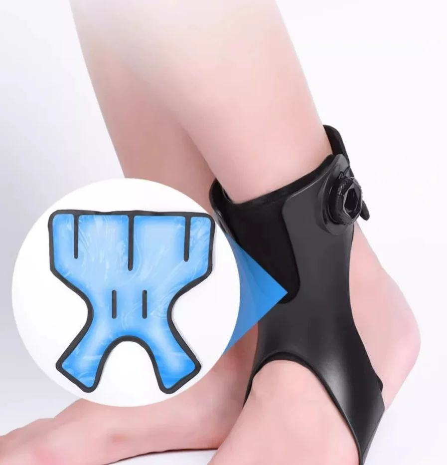 Foot Drop Correction Brace, Varus/Valgus Straightener Support for Ankle Rehabilitation Equipment