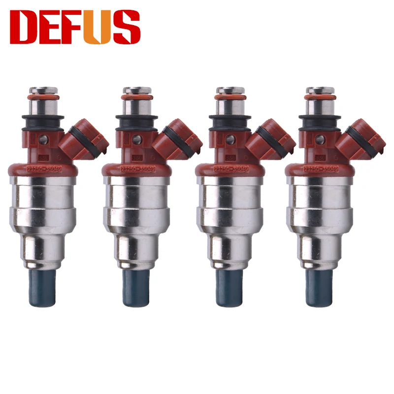 

DEFUS 4PCS OEM 23250-35040 Fuel Injector For Toyota 4Runner 89-95 Pickup 89-95 2.4L 2325035040 23209-35040 2320935040 Nozzle