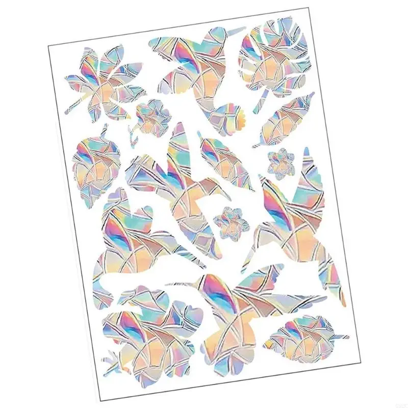 G92C Prismatics Window Clings Antis-Collision Window Decal Rainbow Sticker Gift