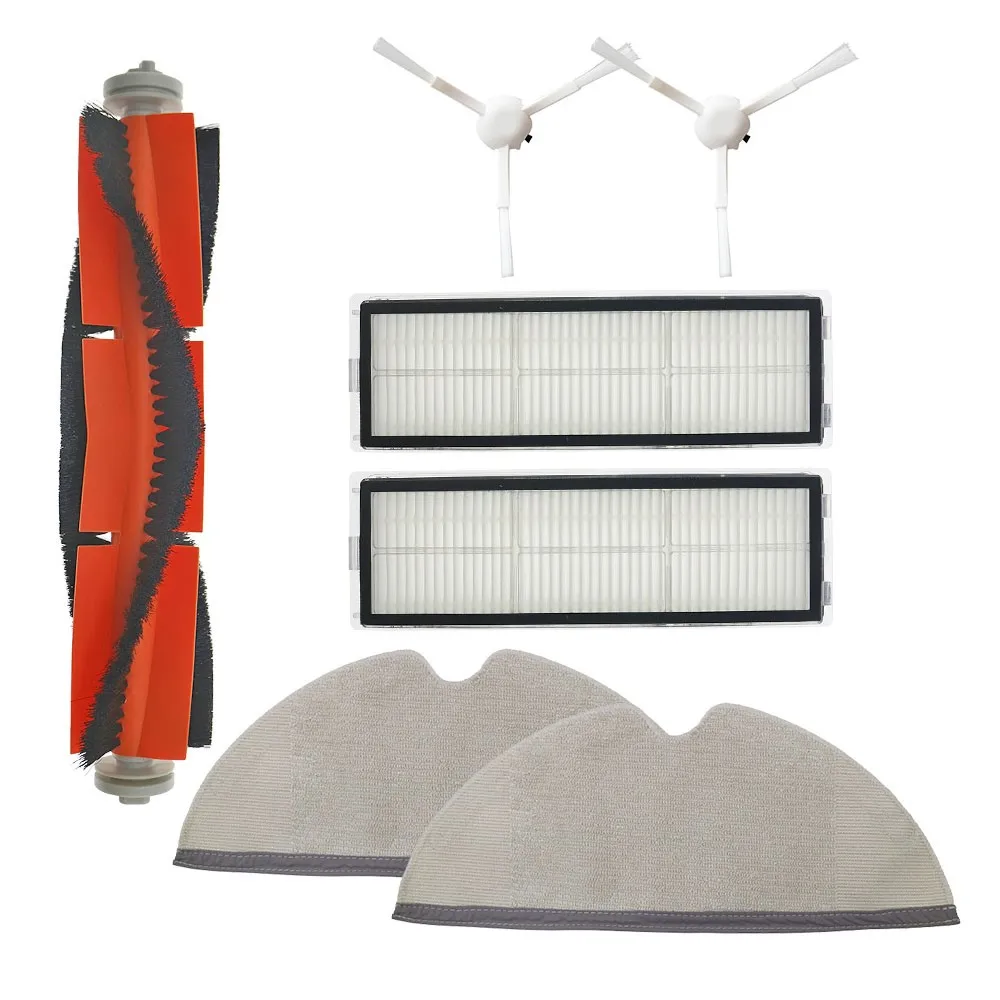 Xiaomi Mijia 1C 2C 1T STYTJ01ZHM Dreame F9 S10 Proロボット掃除機用交換HEPAフィルター、メインサイドブラシ、モップクロス