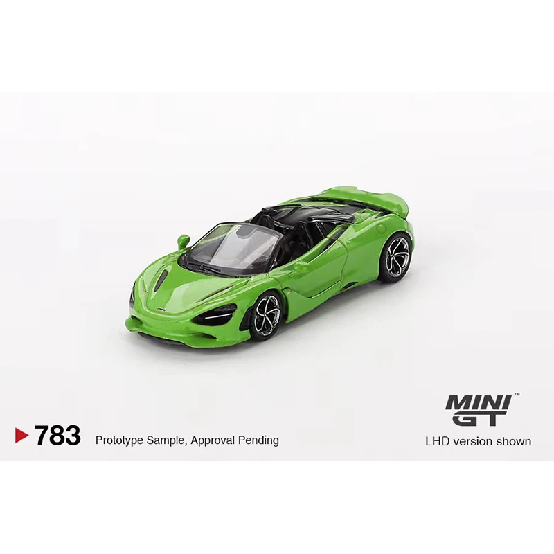 PreSale MINIGT 783 1:64 750S Spider Mantis Green Diecast Diorama Model Collection Toys