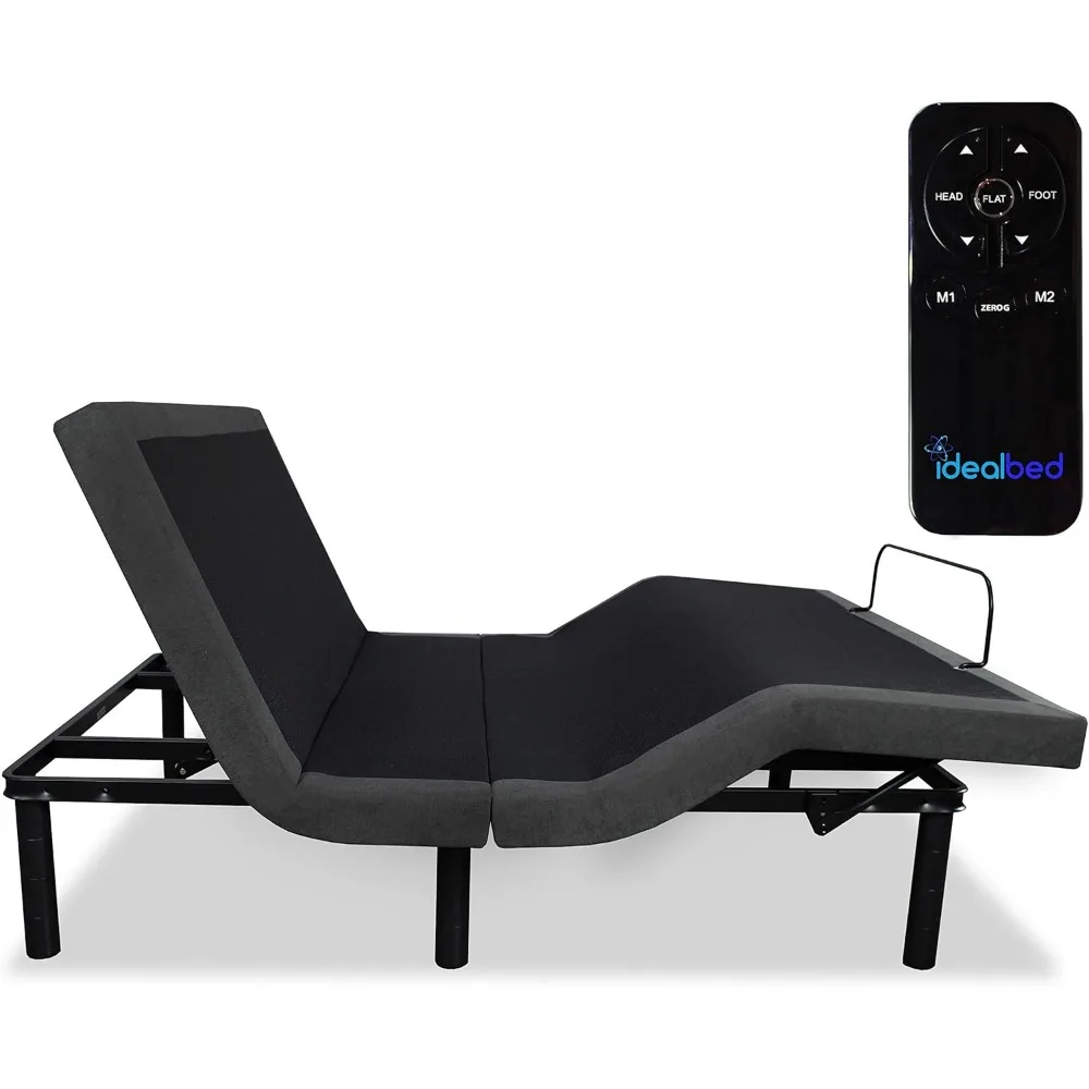 Custom Adjustable Bed Base, Wireless, Zero Gravity, One Touch Comfort Positions, Advanced Smooth Silent Operation