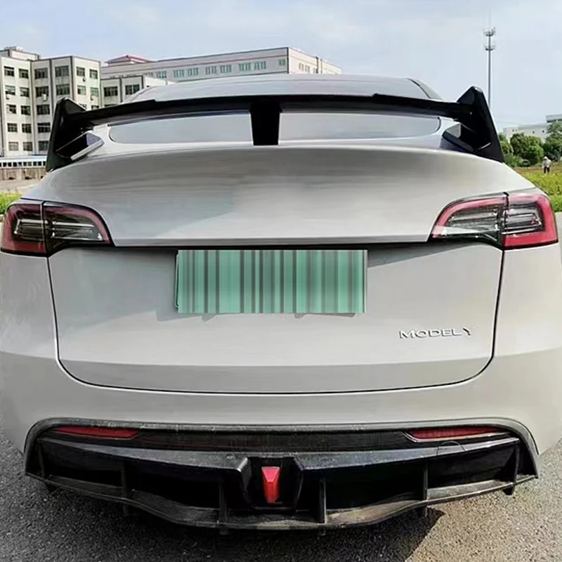 For Tesla Model 3 High Quality True Carbon Fiber Rear Luggage Lid Spoiler Sport Modification Kit 2017 18 2019 20 2021 2022 2023