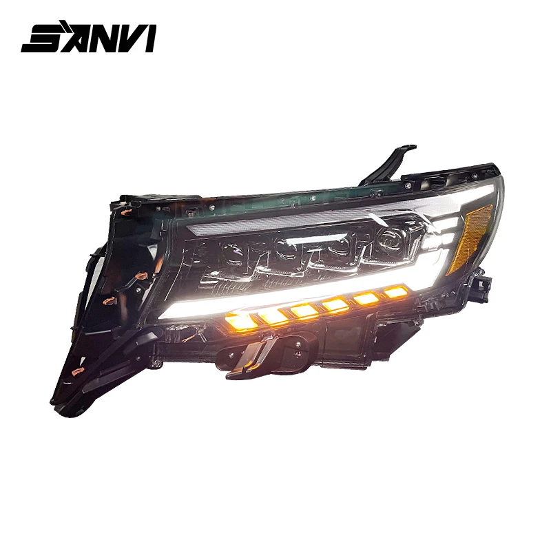 

ATV Accessories Led Headlight 3-eyes Head Lights 150 Headlight For Land Cruiser Prado 150 Series Fj150 2018-2022