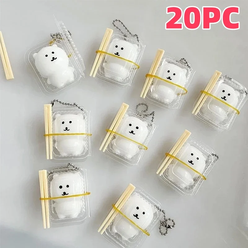 20PCS Lunch Box Squishy JOKE Bear Fun Toy Set