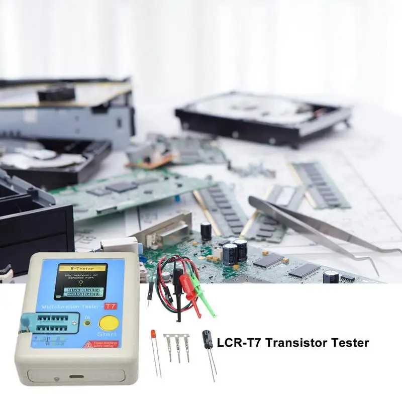 الملونة TFT عرض متر متعدد متر الترانزستور تستر ديود صمام ثلاثي مكثف المقاوم اختبار متر MOSFET NPN IR تستر