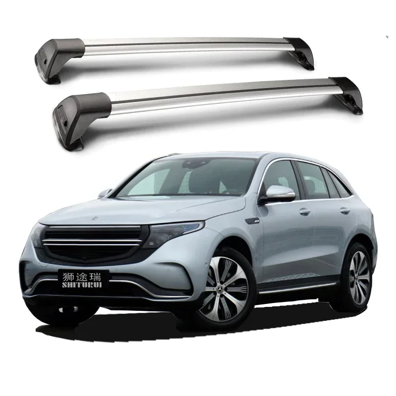 for MERCEDES-BENZ EQC 5 DOOR SUV 2020 - 2024(FIXED POINT) Aluminum Alloy Belt Lock Led Shooting  RACK CORSS Rack