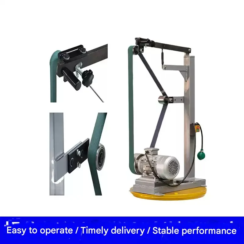 Vertical Industrial Soft Contact Belt Grinder For Metal Surface Polishing Rust Removal Multifunctional Deburring Machine
