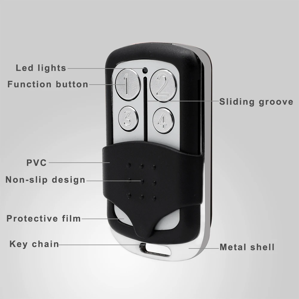 Garage Door Remote Control Rolling Code Gate Door Opener for Part of Chip HCS300 HCS301 433 868 MHz for 54 Types Gate Remote