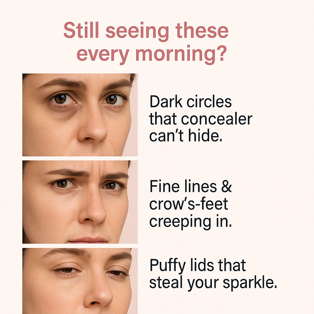 PDRN Pink Peptide Eye Cream 30ml for Women Reduces Dark Circles & Wrinkles, Lifting and Firming, Deep Moisturizing