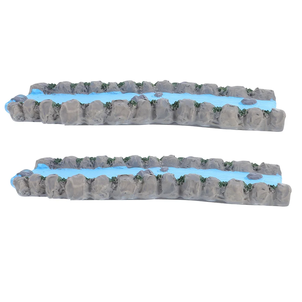 2 шт. Мини-река для фейского сада, аксессуар для декора ландшафта